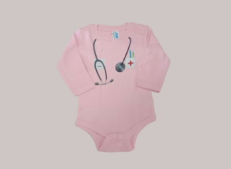 Body Bebé Enfermero rosa